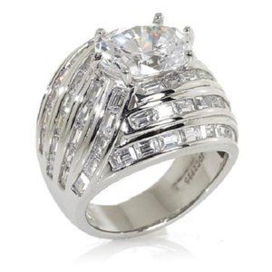 Jean Dousset 7.36ct Crisscross Dome Ring